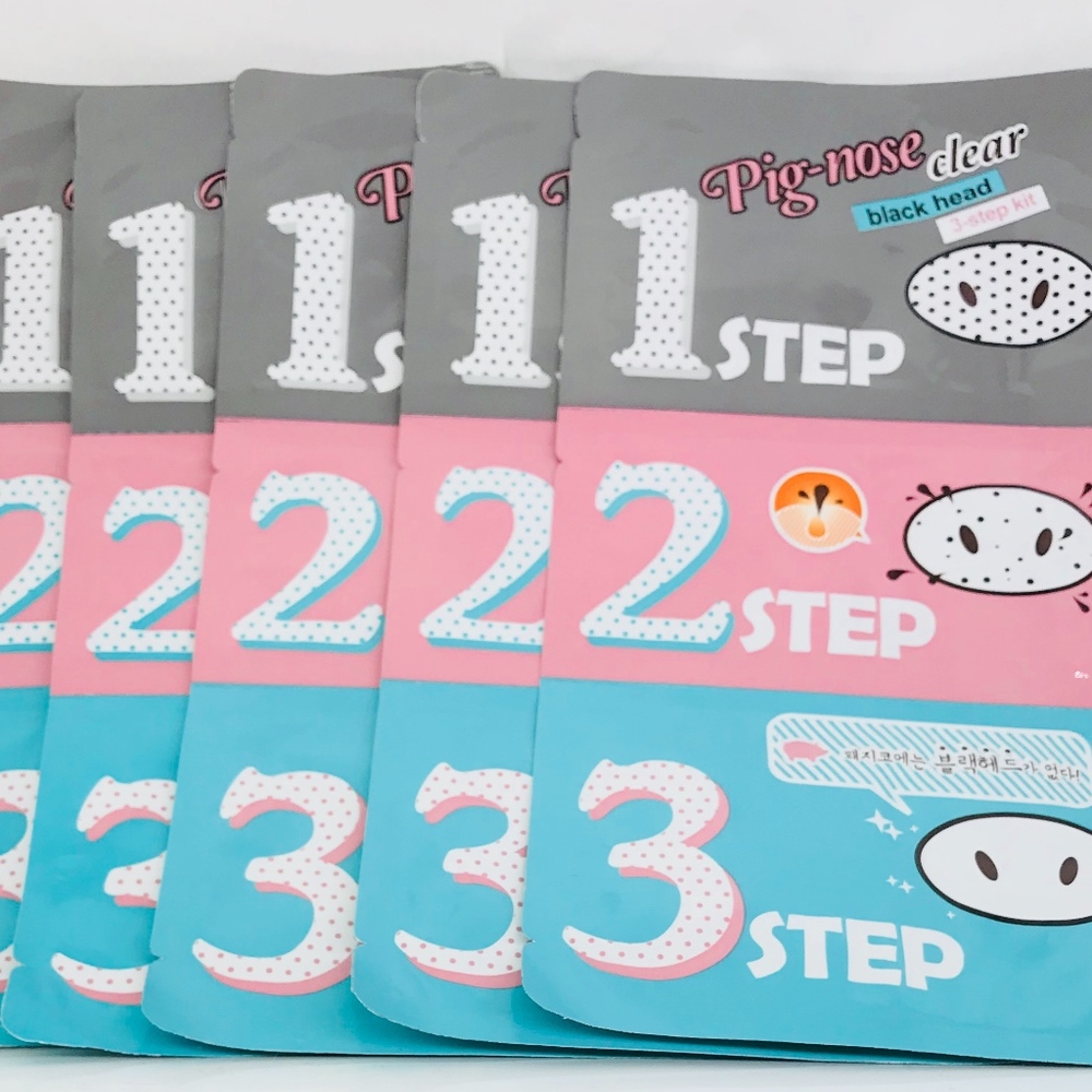 Holika Pig Nose Mask Blackhead Acne Remover 3 step